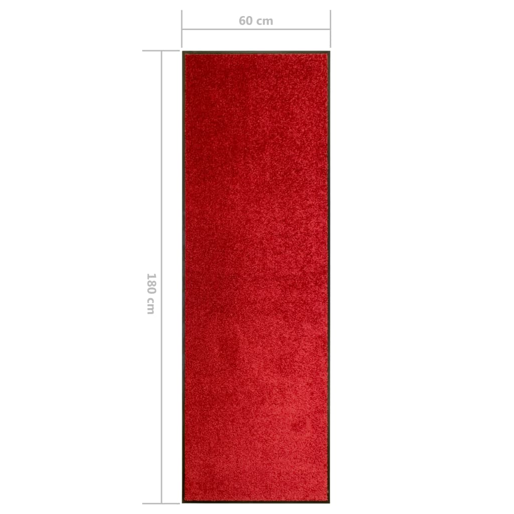 Fußmatte Waschbar Rot 60x180 cm