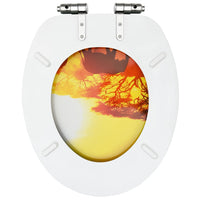 Thumbnail for Toilettensitze mit Soft-Close-Deckel 2 Stk. MDF Savanne-Design
