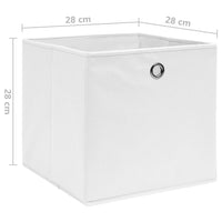 Thumbnail for Aufbewahrungsboxen 4 Stk. Vliesstoff 28x28x28 cm Weiß