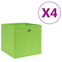 Thumbnail for Aufbewahrungsboxen 4 Stk. Vliesstoff 28x28x28 cm Grün