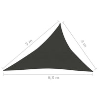 Thumbnail for Sonnensegel 160 g/m² Anthrazit 4x5x6,8 m HDPE