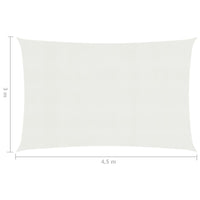 Thumbnail for Sonnensegel 160 g/m² Weiß 3x4,5 m HDPE
