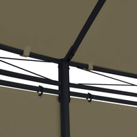 Thumbnail for Pavillon mit Vorhängen 520x349x255 cm Taupe 180 g/m²