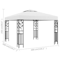Thumbnail for Pavillon 3x3 m Weiß 180 g/m²