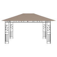 Thumbnail for Pavillon mit Moskitonetz 4x3x2,73 m Taupe 180 g/m²