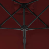 Thumbnail for Sonnenschirm mit Stahlmast Bordeauxrot 250x250x230 cm