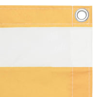 Thumbnail for Balkon-Sichtschutz Weiß und Gelb 75x500 cm Oxford-Gewebe