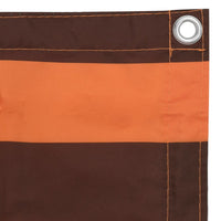 Thumbnail for Balkon-Sichtschutz Orange und Braun 75x600 cm Oxford-Gewebe