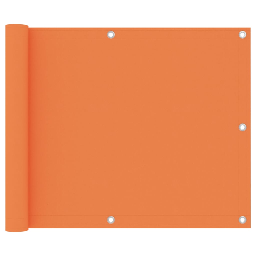 Balkon-Sichtschutz Orange 75x500 cm Oxford-Gewebe