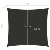 Thumbnail for Sonnensegel Oxford-Gewebe Quadratisch 4x4 m Anthrazit