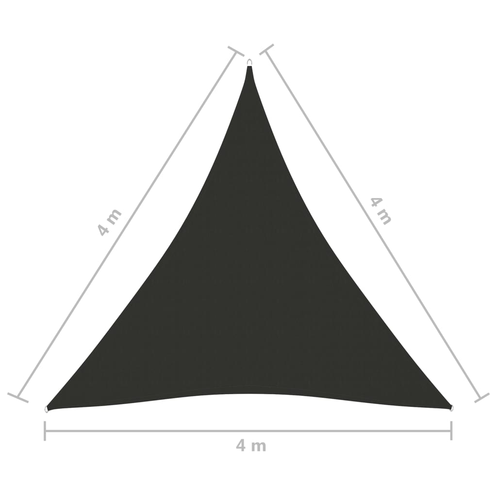 Sonnensegel Oxford-Gewebe Dreieckig 4x4x4 m Anthrazit