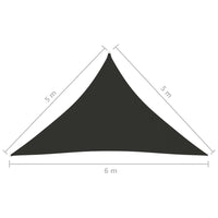 Thumbnail for Sonnensegel Oxford-Gewebe Dreieckig 5x5x6 m Anthrazit
