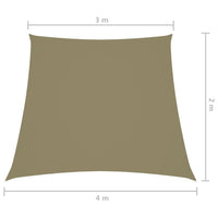 Thumbnail for Sonnensegel Oxford-Gewebe Trapezförmig 3/4x2 m Beige