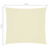 Thumbnail for Sonnensegel Oxford-Gewebe Rechteckig 3x4 m Creme