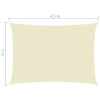 Thumbnail for Sonnensegel Oxford-Gewebe Rechteckig 3x4,5 m Creme