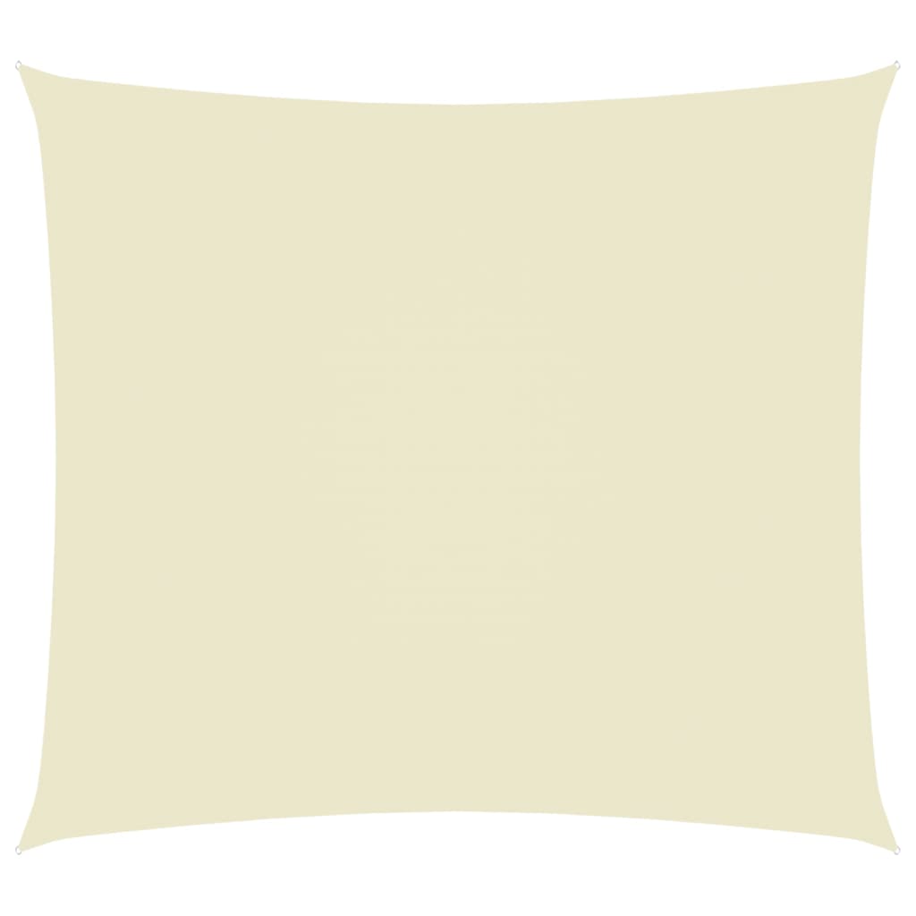 Sonnensegel Oxford-Gewebe Rechteckig 3,5x4,5 m Creme