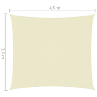 Thumbnail for Sonnensegel Oxford-Gewebe Rechteckig 3,5x4,5 m Creme