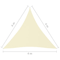 Thumbnail for Sonnensegel Oxford-Gewebe Dreieckig 4x4x4 m Creme