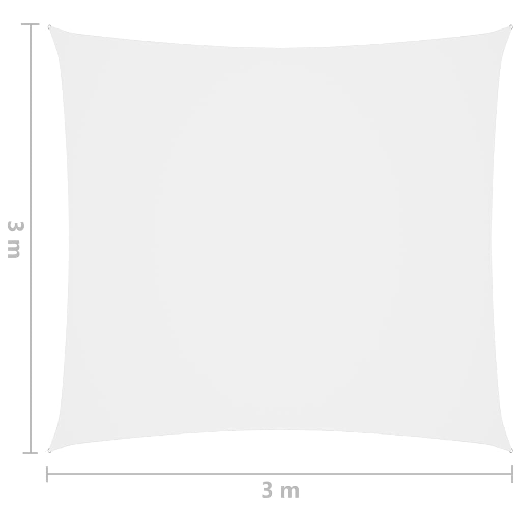 Sonnensegel Oxford-Gewebe Quadratisch 3x3 m Weiß