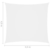 Thumbnail for Sonnensegel Oxford-Gewebe Quadratisch 4,5x4,5 m Weiß
