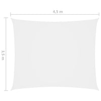 Thumbnail for Sonnensegel Oxford-Gewebe Rechteckig 3,5x4,5 m Weiß