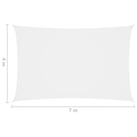Thumbnail for Sonnensegel Oxford-Gewebe Rechteckig 4x7 m Weiß