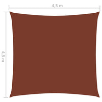 Thumbnail for Sonnensegel Oxford-Gewebe Quadratisch 4,5x4,5 m Terrakottarot