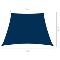 Thumbnail for Sonnensegel Oxford-Gewebe Trapezförmig 3/4x2 m Blau