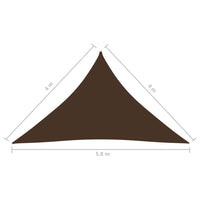 Thumbnail for Sonnensegel Oxford-Gewebe Dreieckig 4x4x5,8 m Braun