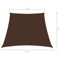 Thumbnail for Sonnensegel Oxford-Gewebe Trapezförmig 4/5x3 m Braun