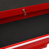 Thumbnail for Werkzeugwagen mit 10 Schubladen Stahl Rot