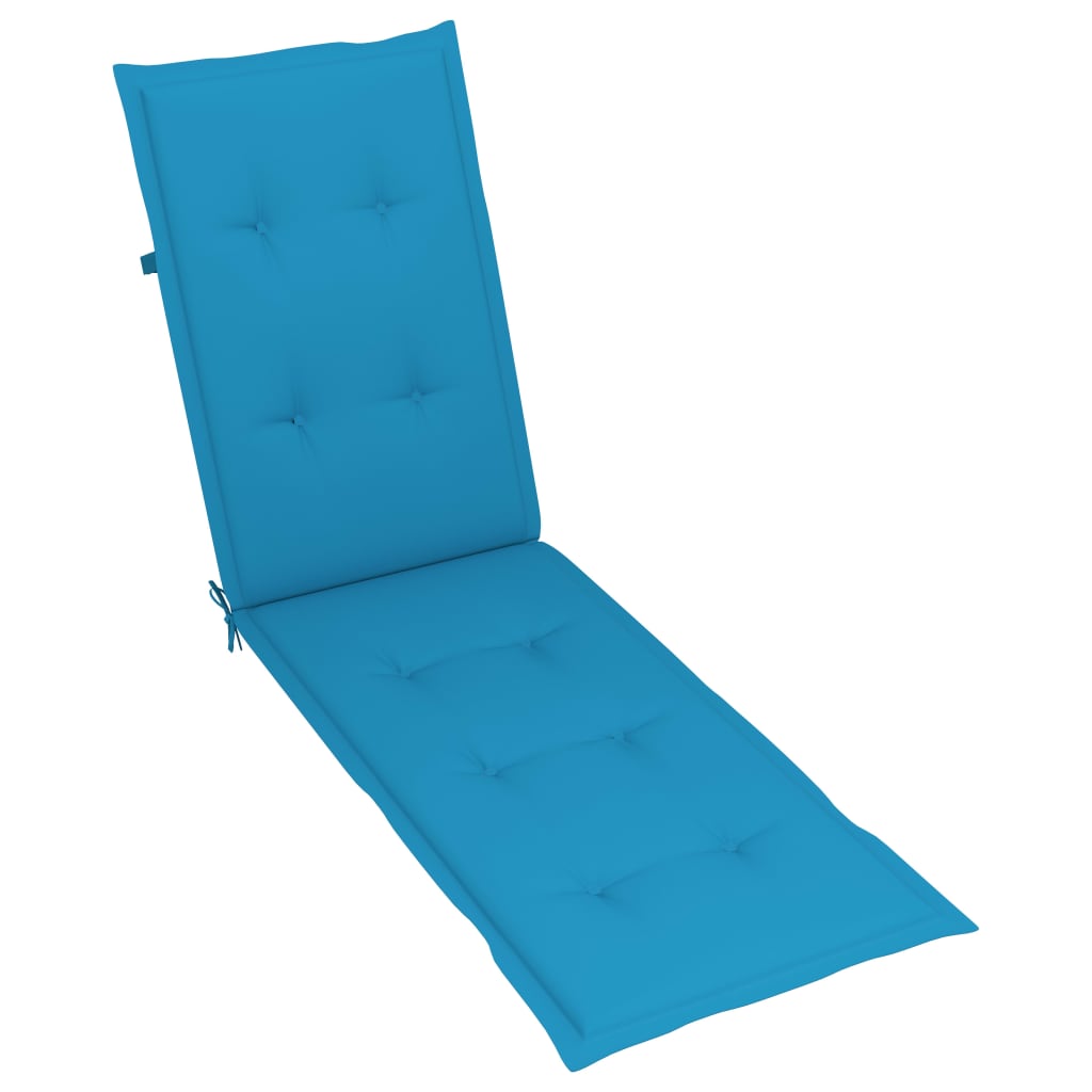 Liegestuhl-Auflage Blau (75+105)x50x4 cm