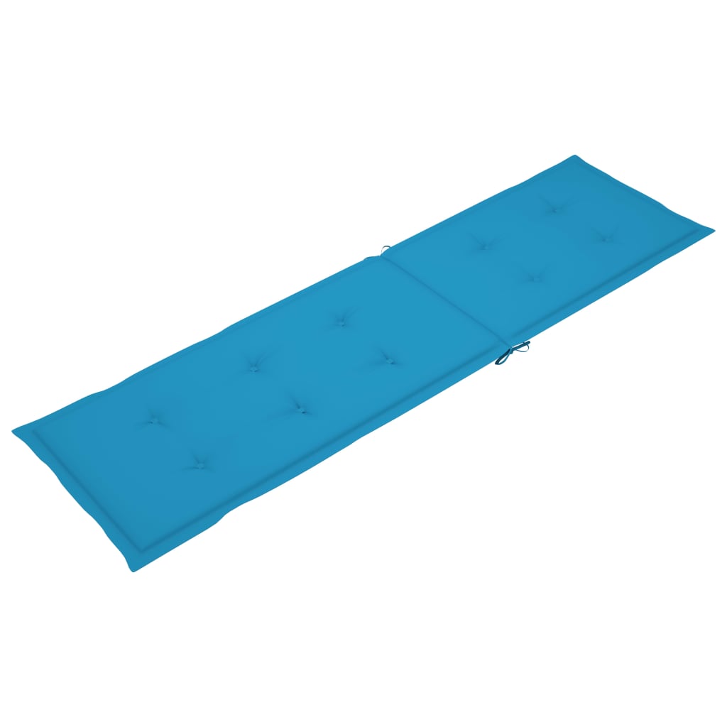 Liegestuhl-Auflage Blau (75+105)x50x4 cm