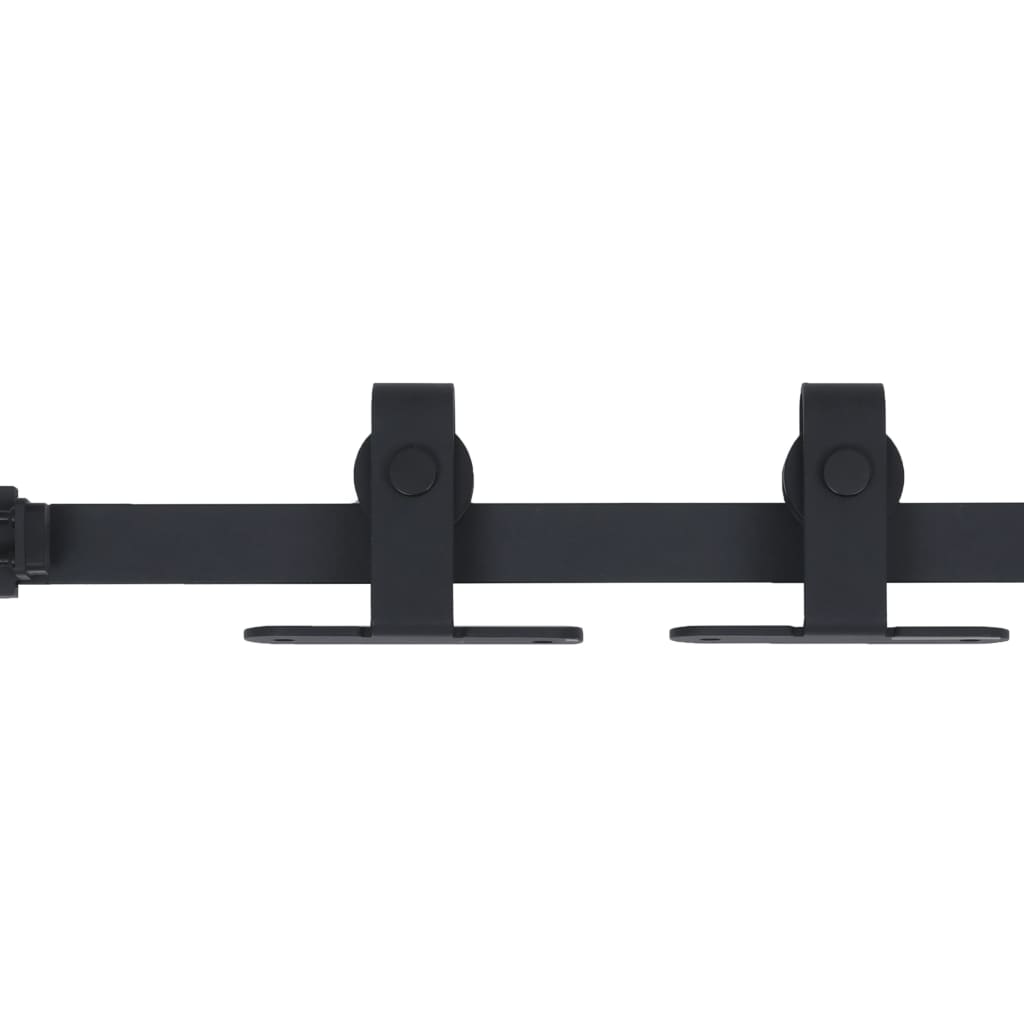 Mini Schiebetürbeschlag Set für Schranktüren Carbonstahl 183 cm