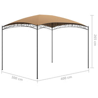 Thumbnail for Pavillon 3x4x2,65 m Taupe 180 g/m²