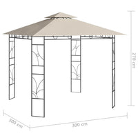 Thumbnail for Pavillon 3x3x2,7 m Creme 160 g/m²