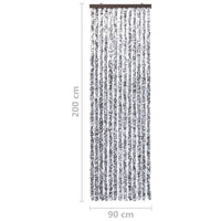 Thumbnail for Insektenschutz-Vorhang Braun und Beige 90x200 cm Chenille