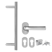 Thumbnail for Haustür Aluminium und PVC Weiß 100x210 cm