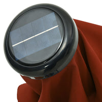 Thumbnail for Sonnenschirm mit LED-Leuchten Stahlmast 300 cm Terrakotta-Rot