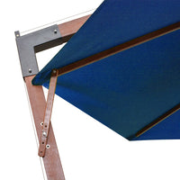 Thumbnail for Ampelschirm mit Mast Azurblau 3,5x2,9 m Massivholz Tanne