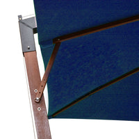 Thumbnail for Ampelschirm mit Mast Azurblau 3x3 m Massivholz Tanne