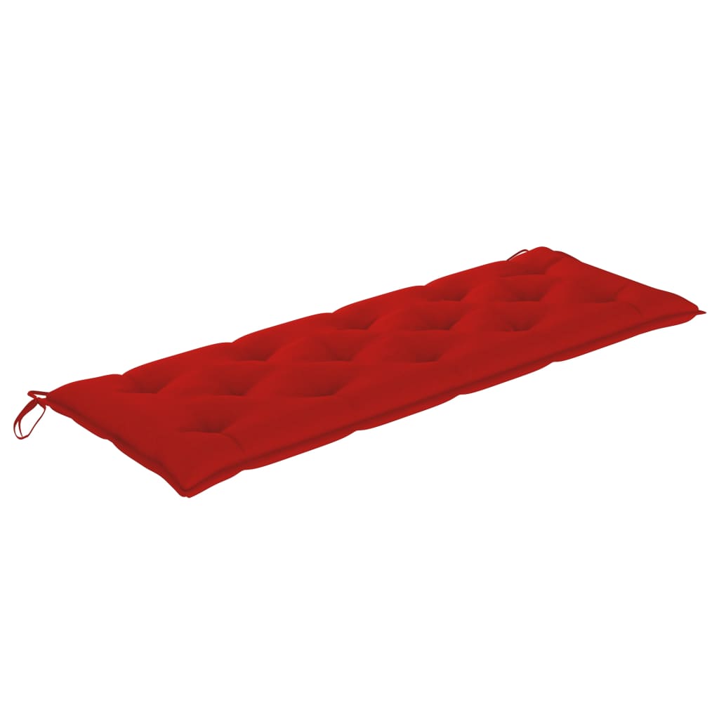 Gartenbank-Auflage Rot 150x50x7 cm Stoff