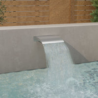 Thumbnail for Pool-Wasserfall Silber 45x9x26 cm Edelstahl