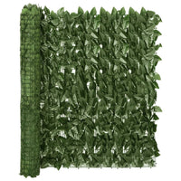 Thumbnail for Balkon-Sichtschutz mit Dunkelgrünen Blättern 600x100 cm