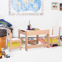 Thumbnail for Kindertisch mit 2 Stühlen MDF