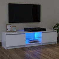 Thumbnail for TV-Schrank mit LED-Leuchten Weiß 120x30x35,5 cm
