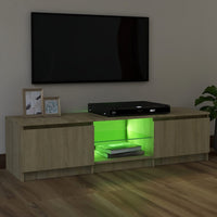 Thumbnail for TV-Schrank mit LED-Leuchten Sonoma-Eiche 120x30x35,5 cm
