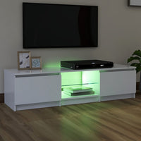 Thumbnail for TV-Schrank mit LED-Leuchten Weiß 140x40x35,5 cm