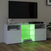 Thumbnail for TV-Schrank mit LED-Leuchten Weiß 120x30x50 cm