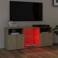 Thumbnail for TV-Schrank mit LED-Leuchten Sonoma-Eiche 120x30x50 cm